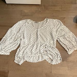 ASOS polka dotted blouse (Stradivarius) Small